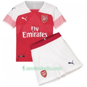 Camisolas de futebol Arsenal Criança Equipamento Principal 2018/19 Manga Curta
